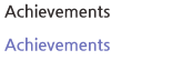 Achievements